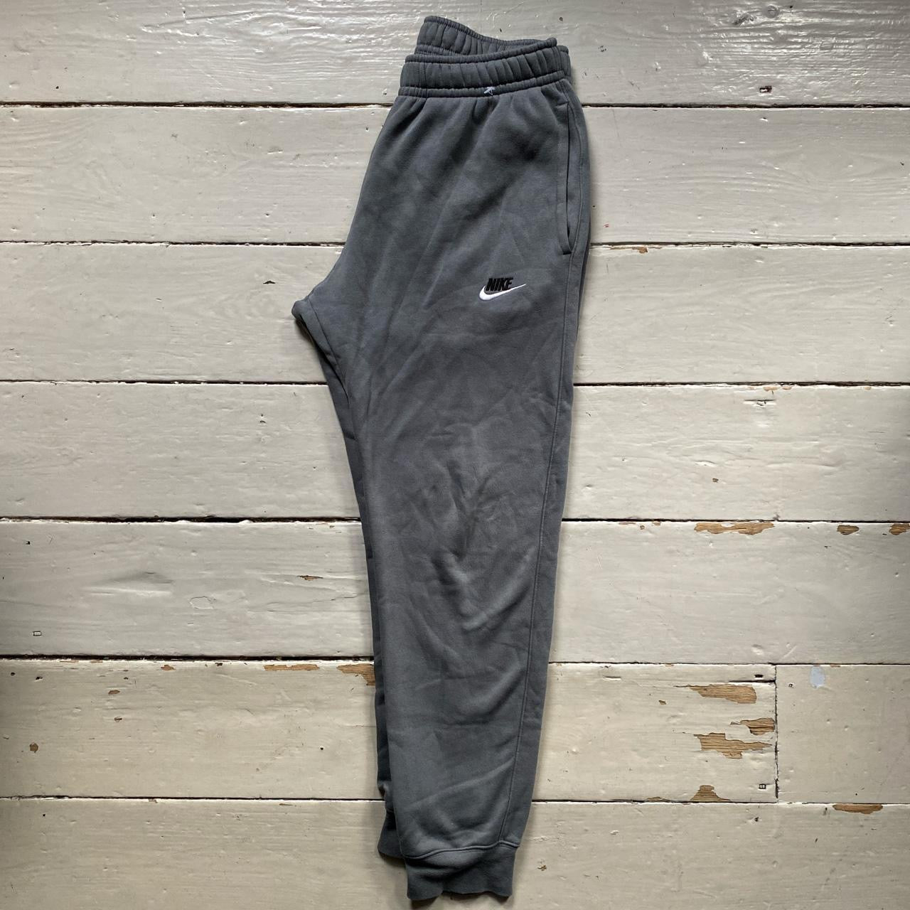 Nike Swoosh Grey Joggers (Small)