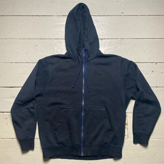 Nike Navy Swoosh Hoodie (Medium)