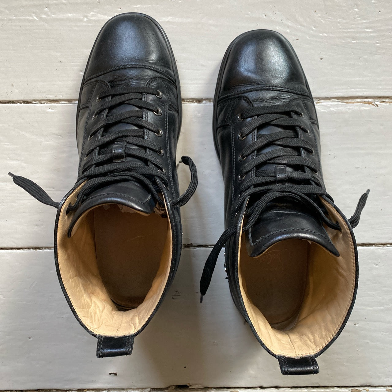 Christian Louboutin Leather Black Shoes (UK 9.5)