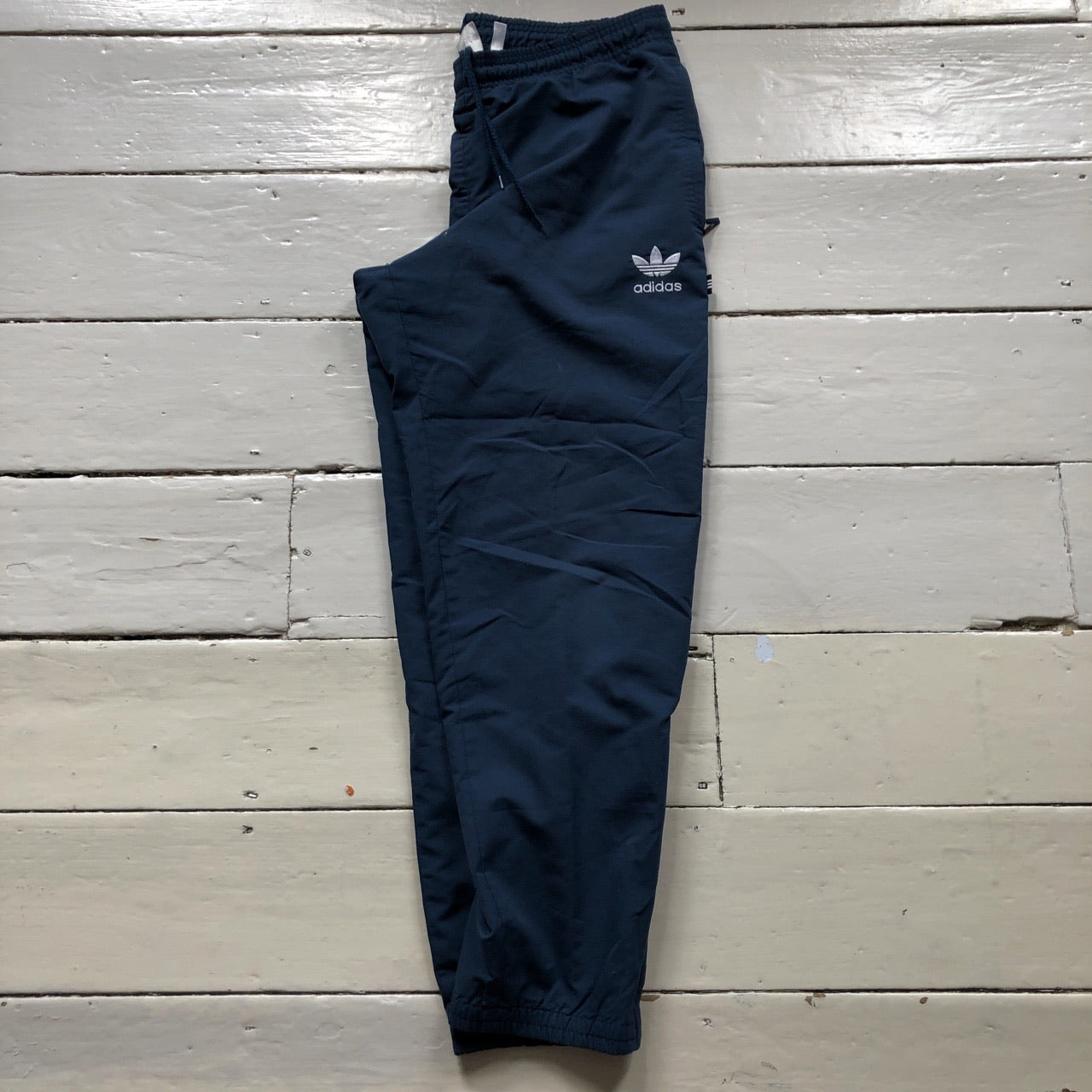 Adidas Vintage Blue Shell Bottoms (Medium)
