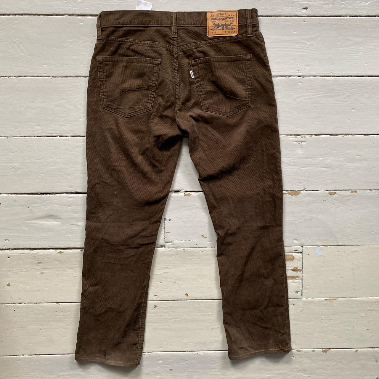 Levis 511 Brown Corduroy Jeans (32/30)