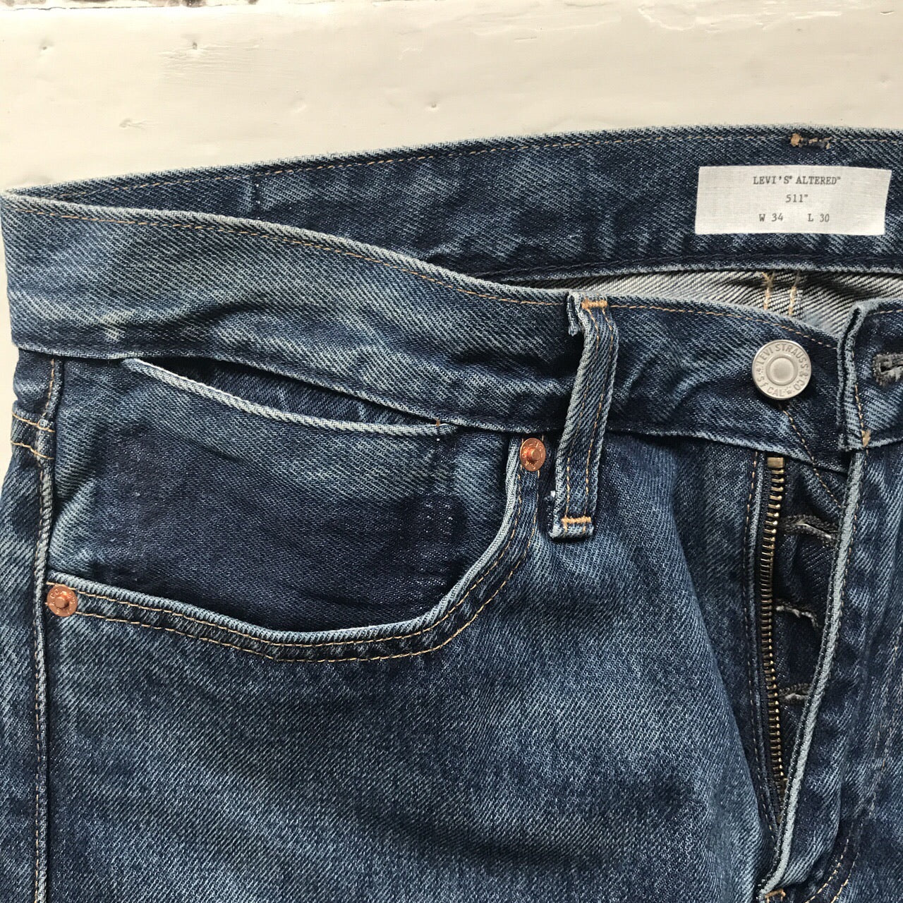 Levis 511 S Navy Jeans (34/30)