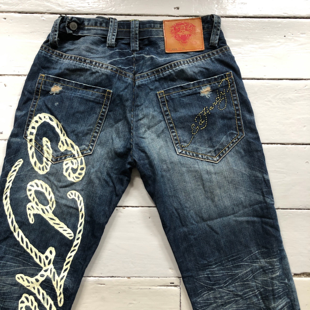 Ed Hardy Big Spellout Jeans (32/34)