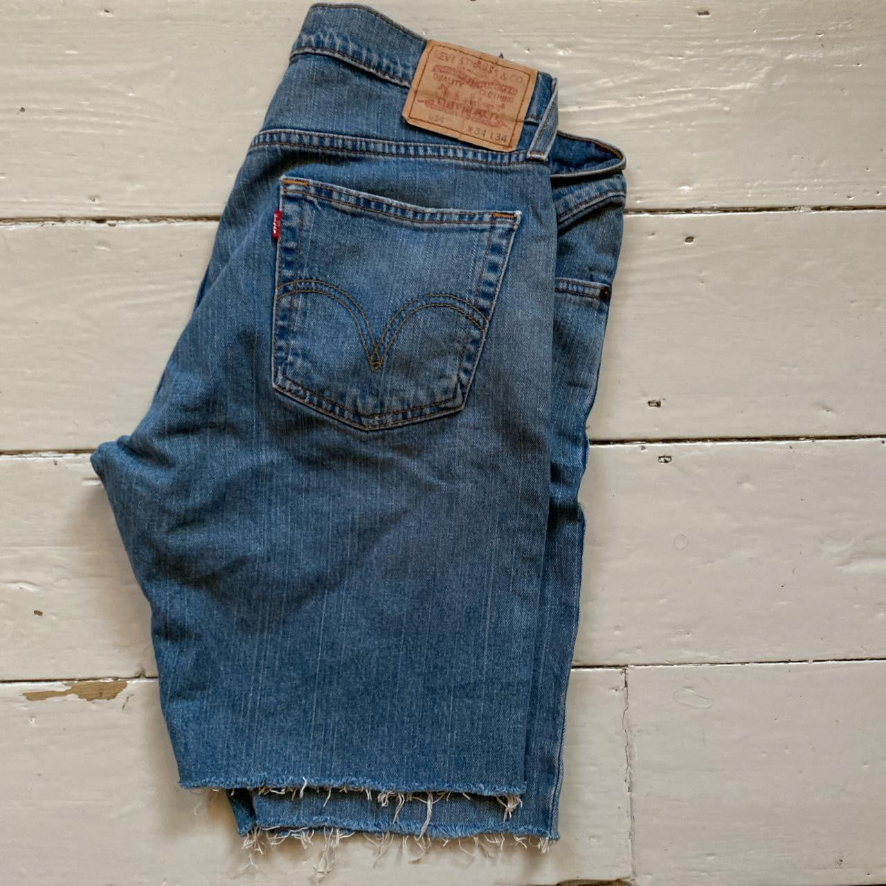 Levis 514 Cut Down Jean Shorts (34W)