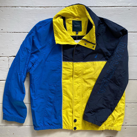 Nautica Blue and Yellow Windbreaker (XXL)