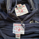 True Religion Contrast Tri Stitch Full Navy Tracksuit (Small)