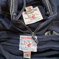 True Religion Contrast Tri Stitch Full Navy Tracksuit (Small)