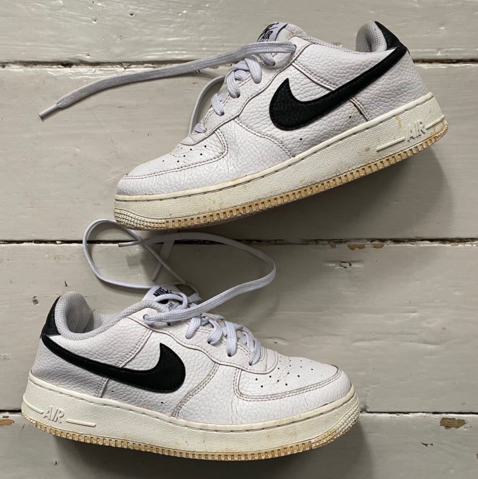 Nike Air Force 1 White and Black (UK 6)