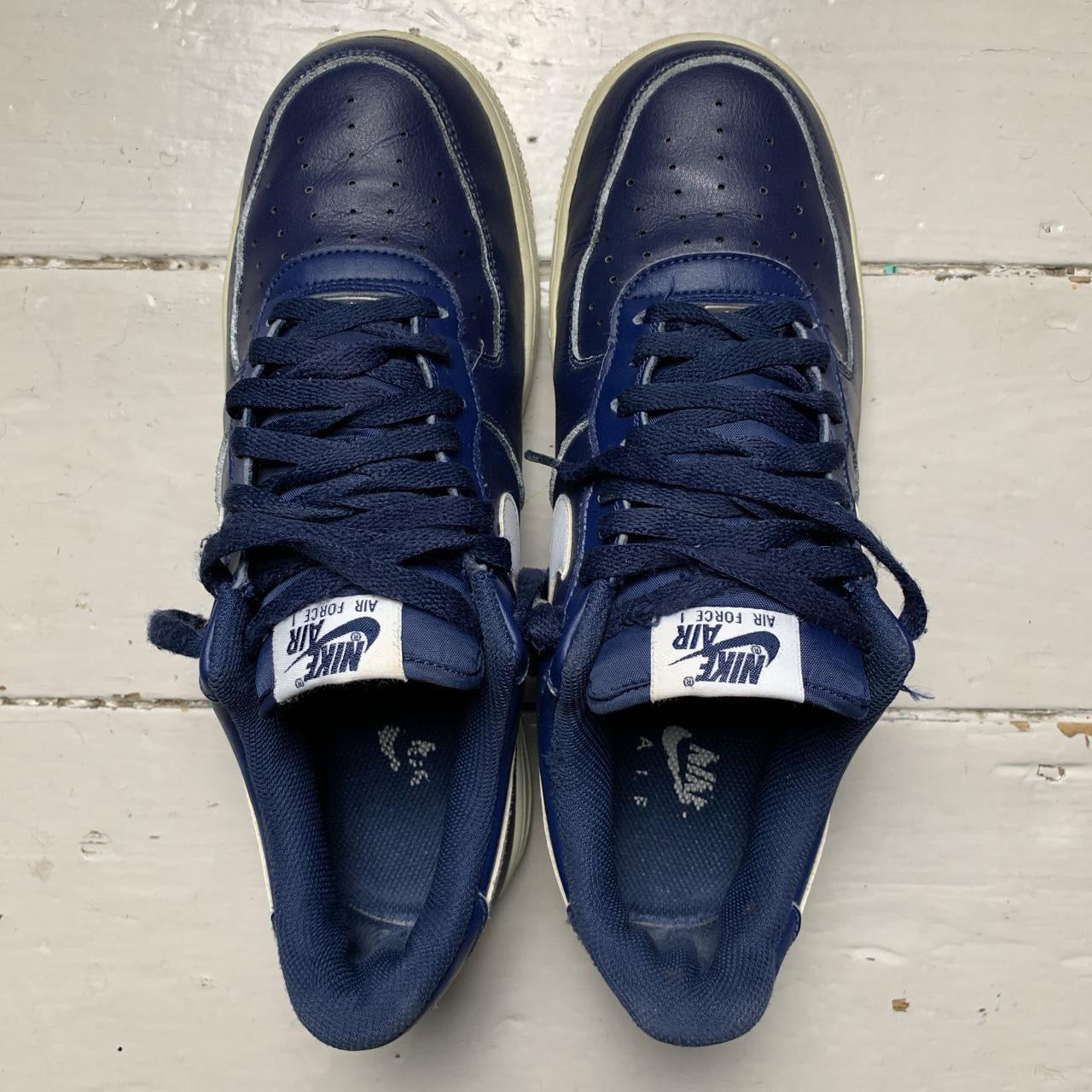 Nike Air Force 1 Navy and White (UK 9)