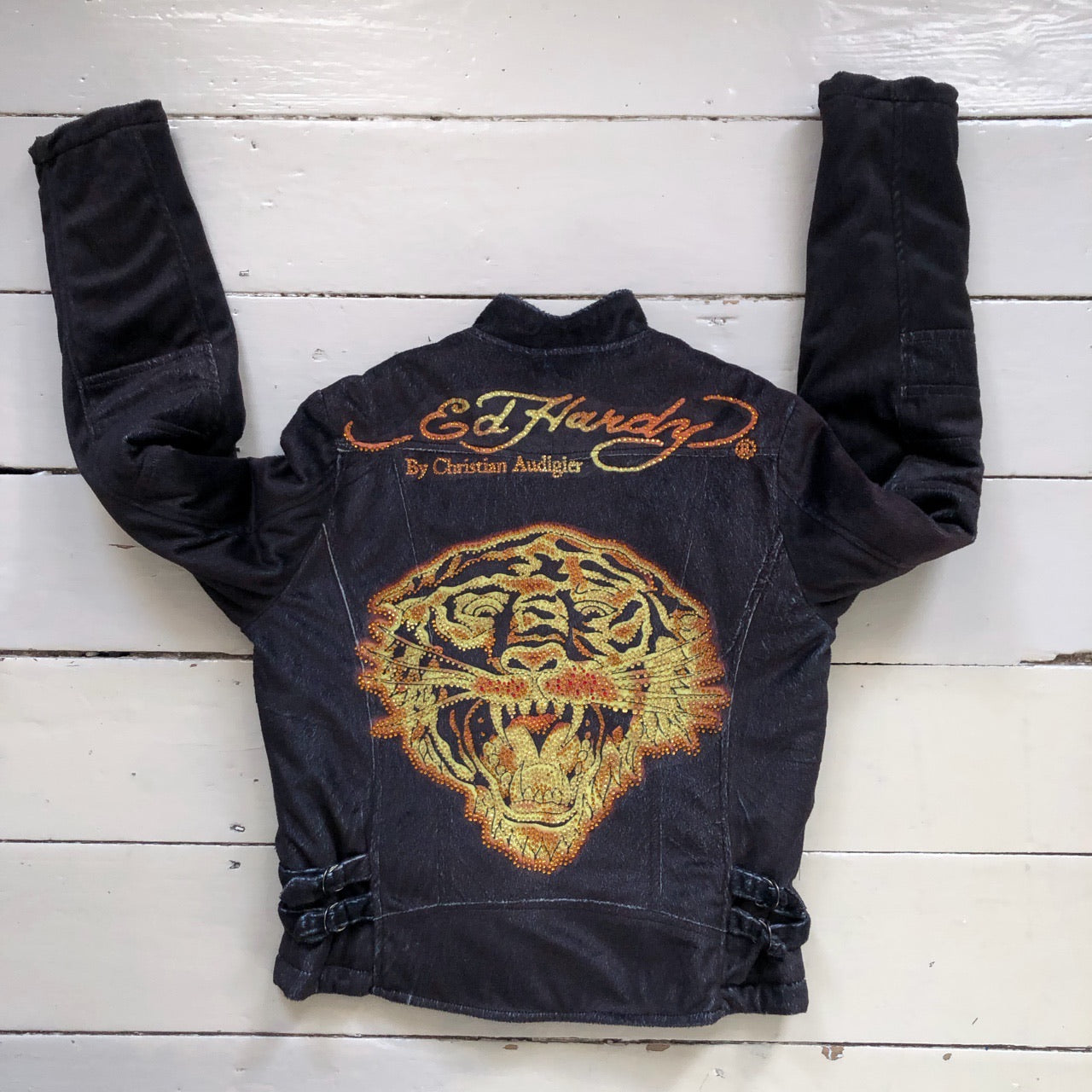 Ed Hardy Motorcycle Tiger Jacket (Large)