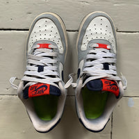 Nike Air Force 1 Navy, Light Blue (UK 4)
