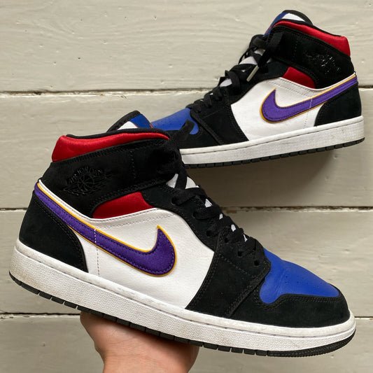 Nike Jordan 1 Mid Lakers Top 3 (UK 8.5)