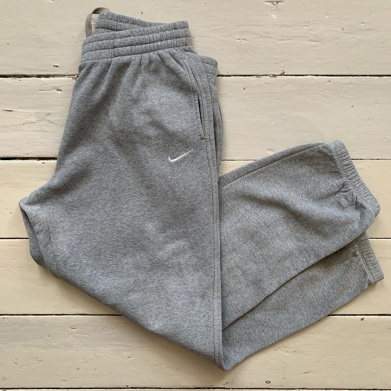 Nike Grey Swoosh Joggers (XL)