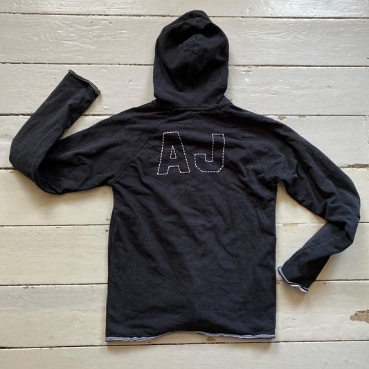 Armani Jeans Vintage Black Hoodie (Medium)