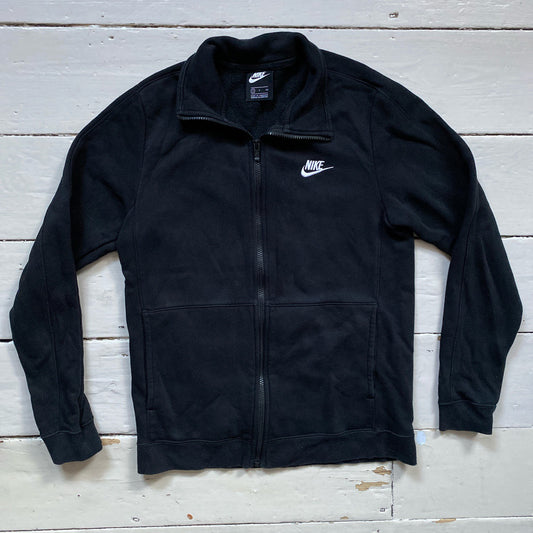 Nike Swoosh Black Zip Jumper (Small)