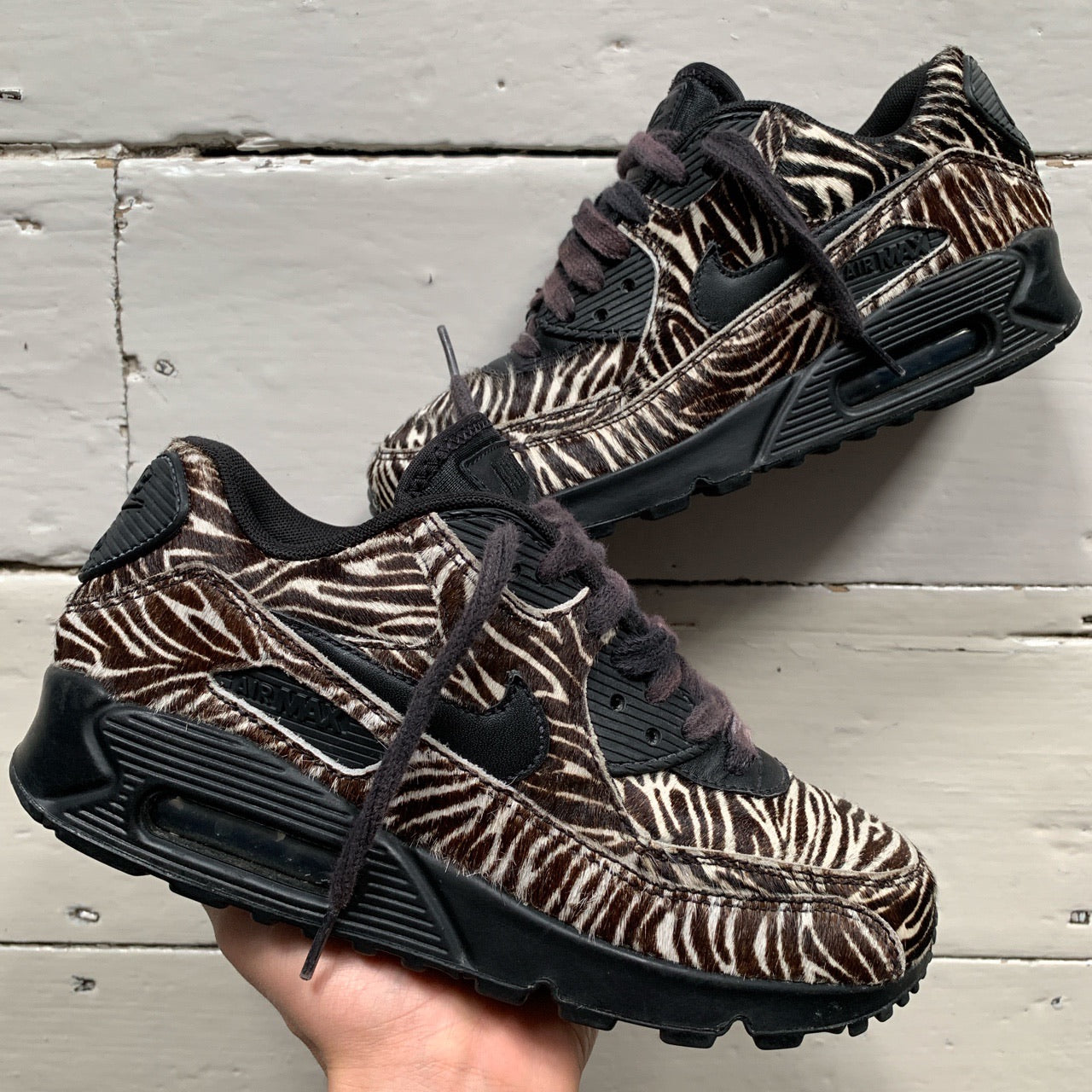 Nike Air Max 90 Zebra Pony Hair (UK 4)