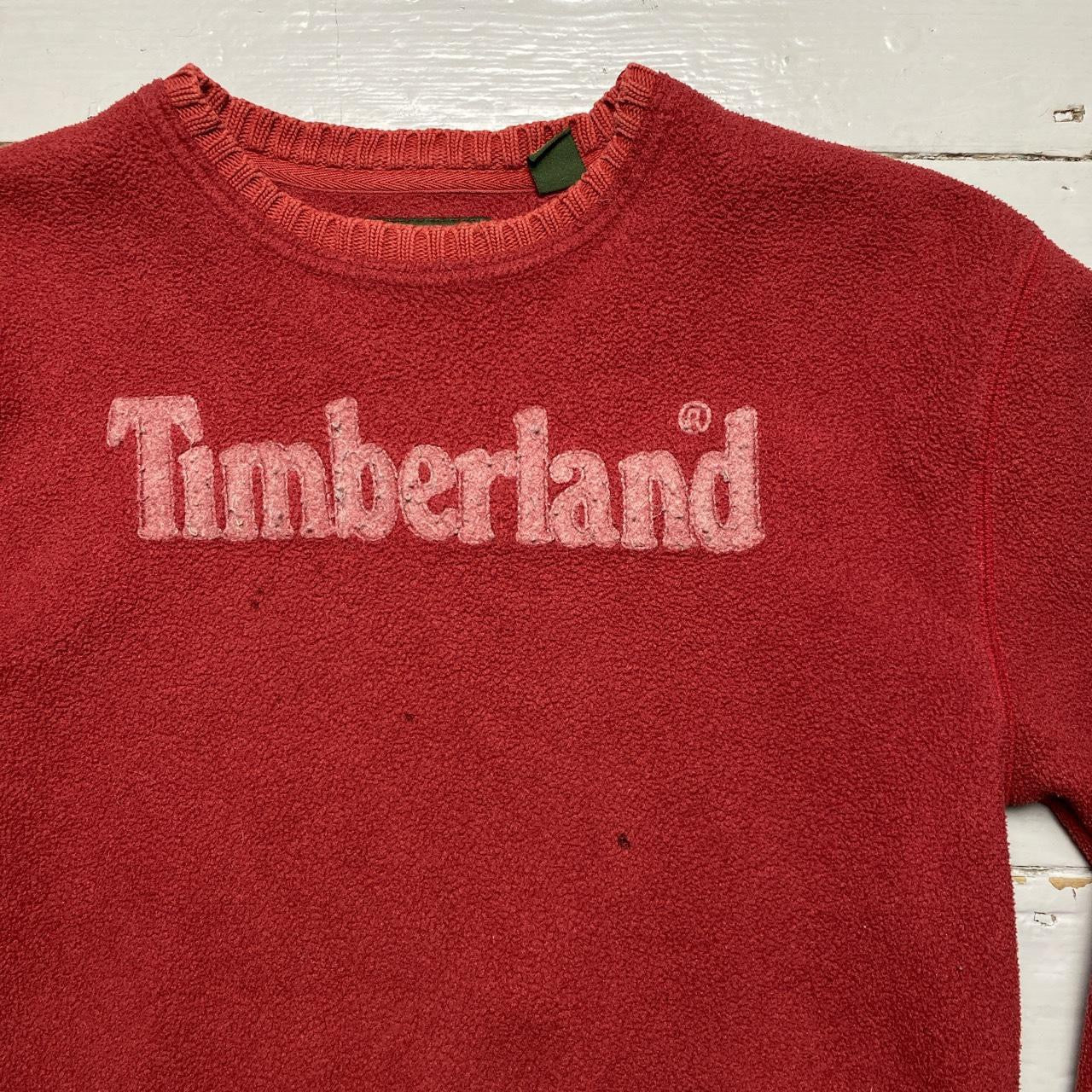 Timberland Polartec Burgundy Jumper (Medium)