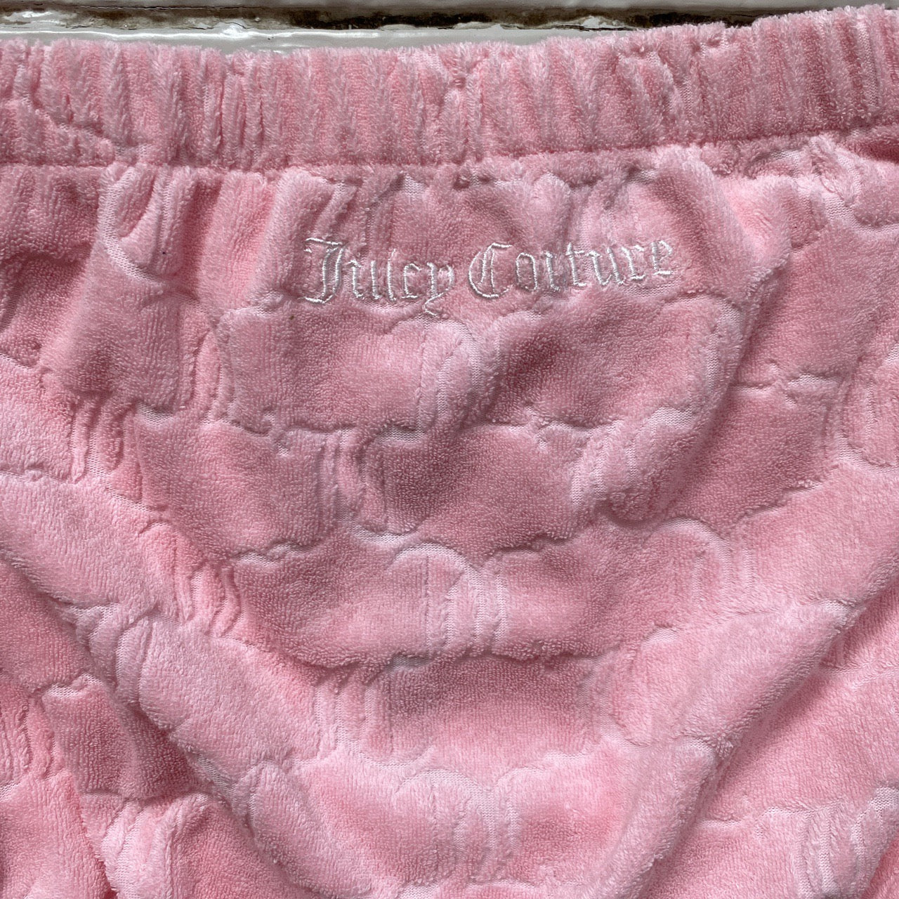 Juicy Couture Towelling Monogram Body Shorts (Small)