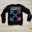 Off White Cross Jumper (Small)