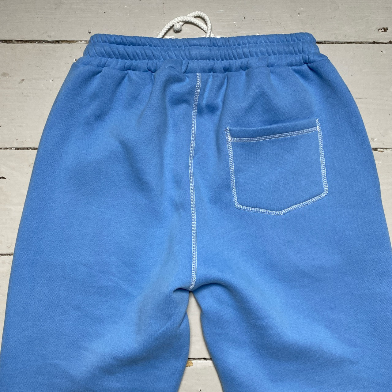 Wear Garson Graffiti Contrast Stitch Baby Blue Joggers