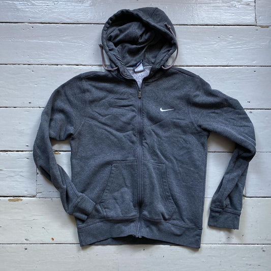 Nike Swoosh Grey Hoodie (Small)