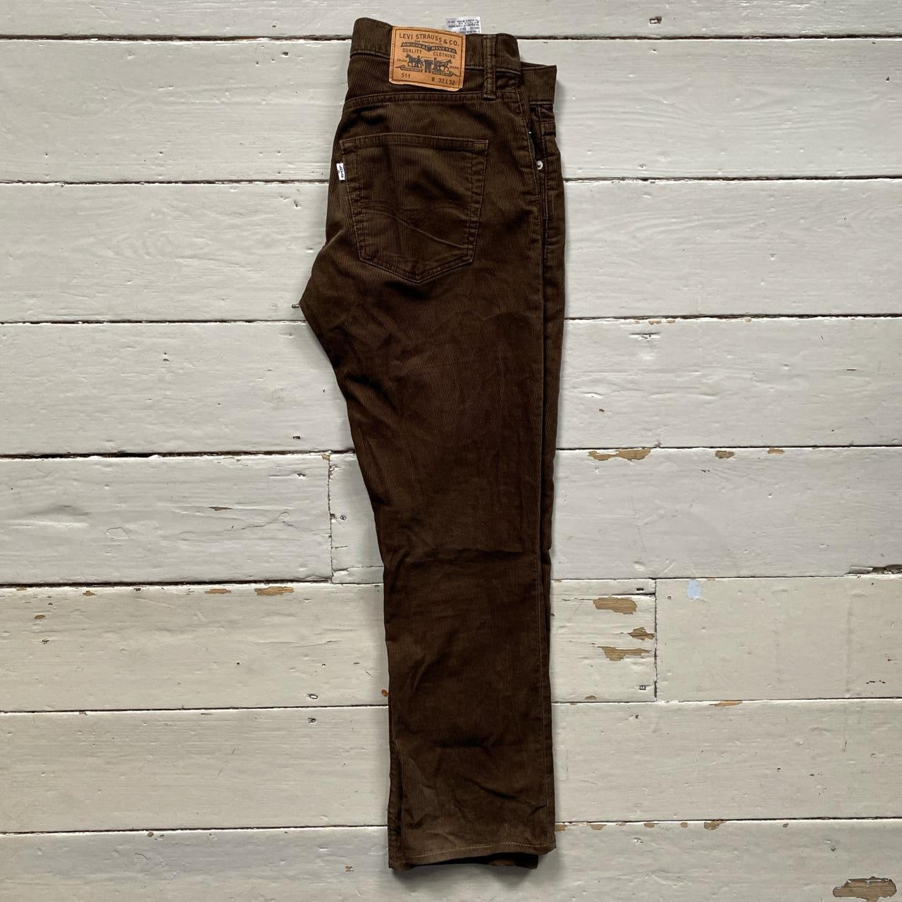 Levis 511 Brown Corduroy Jeans (32/30)
