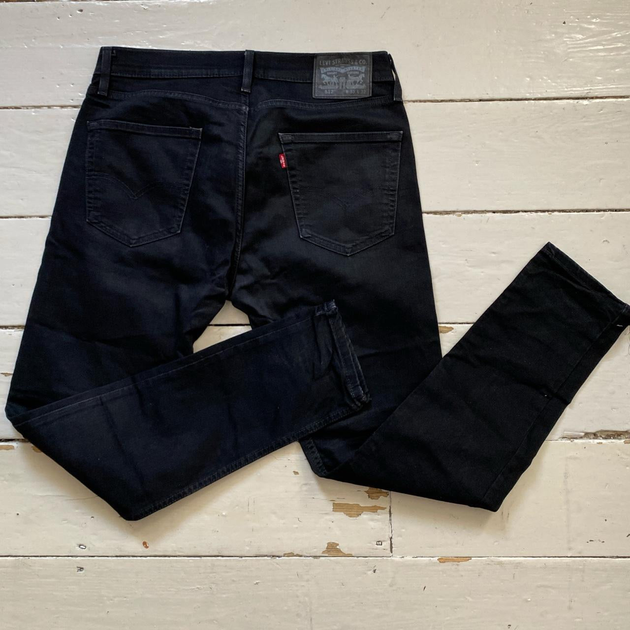 Levis 512 Black Jeans (33/30)