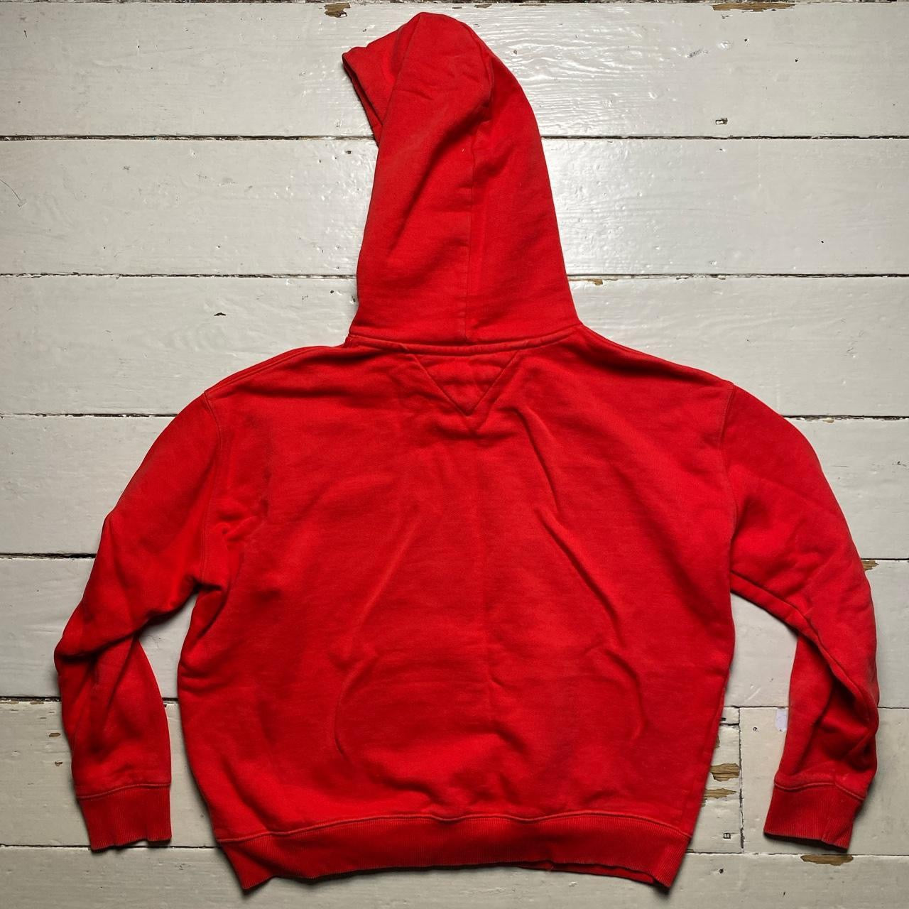 Tommy Hilfiger Cropped Womens Hoodie Red (XL)