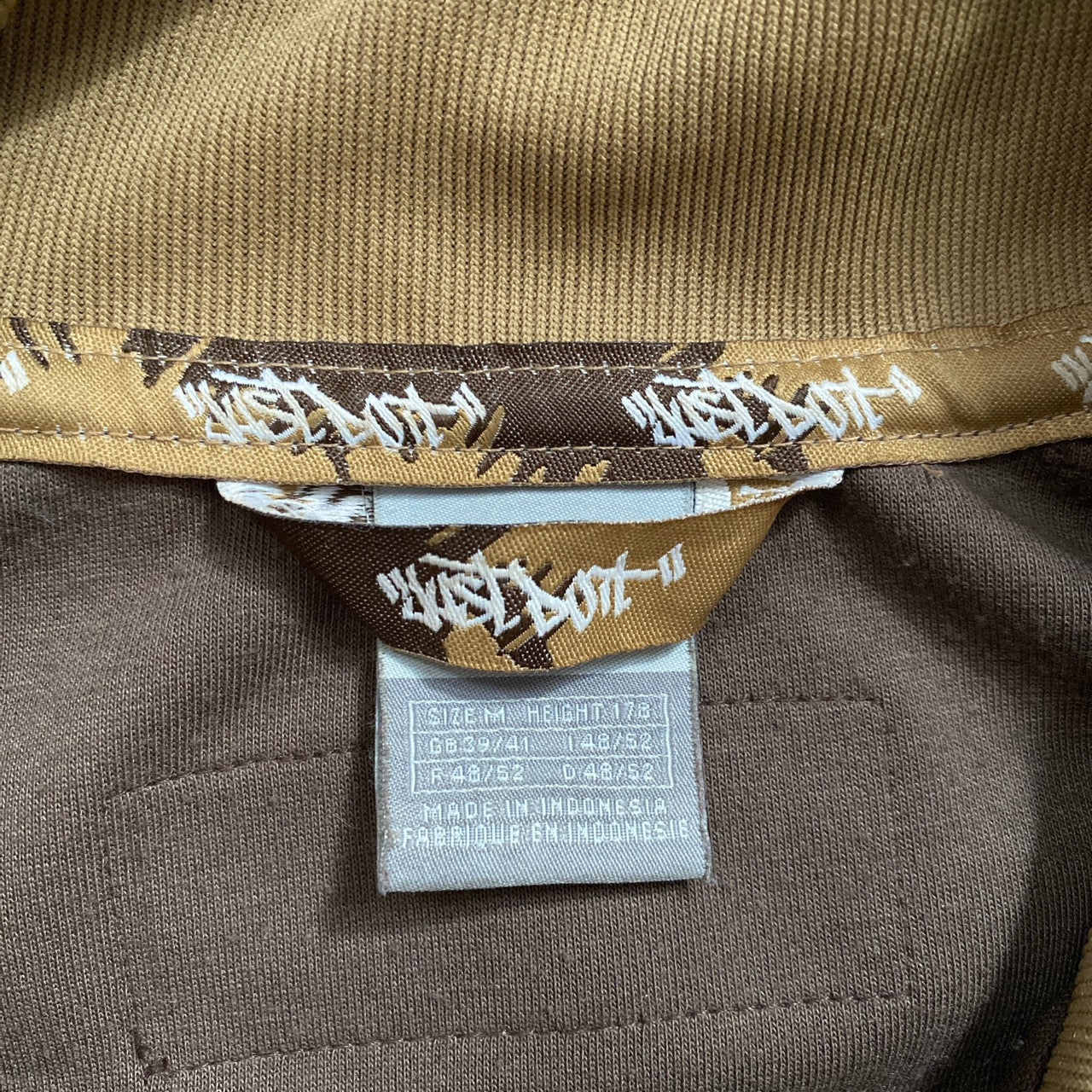 Nike Vintage Brown Graffiti Just Do It Track Jacket (Medium)