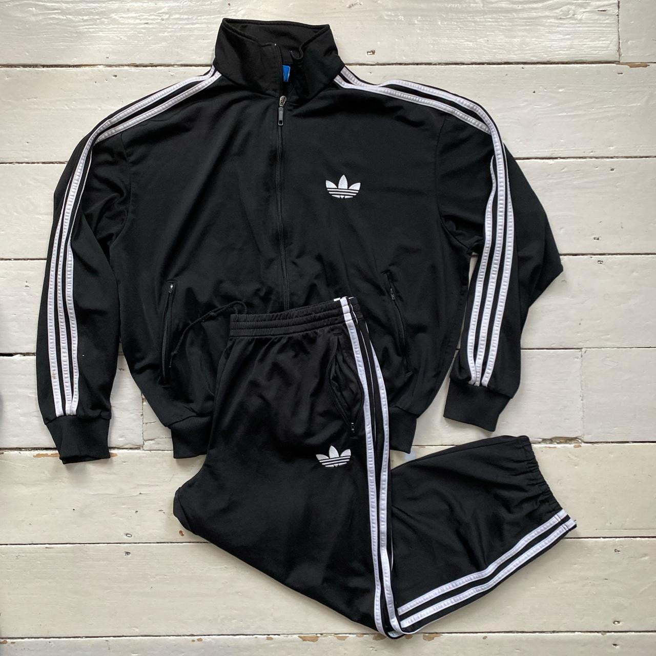 Adidas SST Black and White Tracksuit (Large)