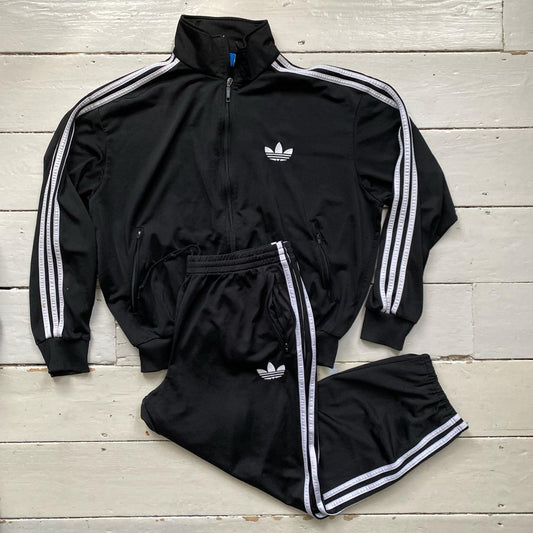 Adidas SST Black and White Tracksuit (Large)