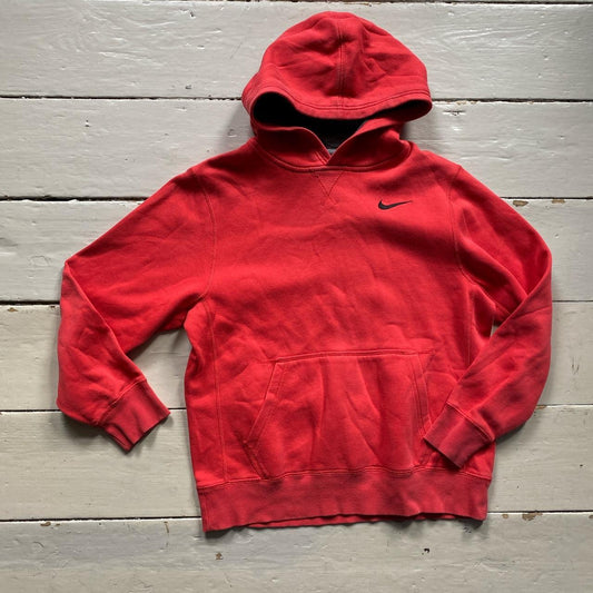 Nike Swoosh Red Hoodie Womens (Small)