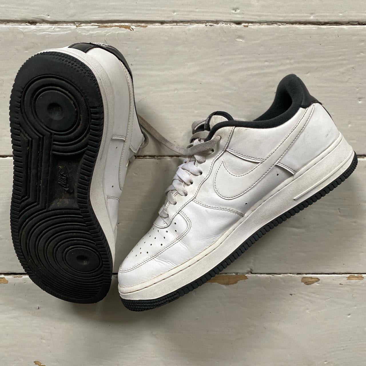 Nike Air Force 1 White and Black (UK 10)