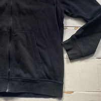 Nike Swoosh Black and White Hoodie (XL)