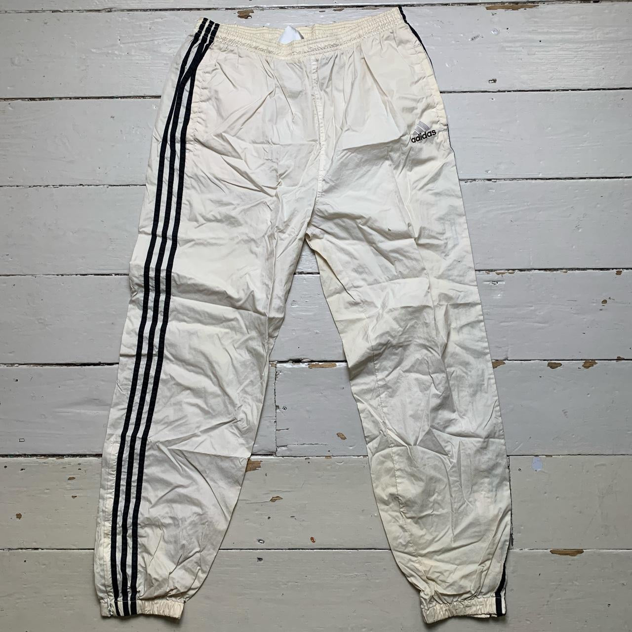 Adidas Vintage Cream Shell Bottoms (Medium)