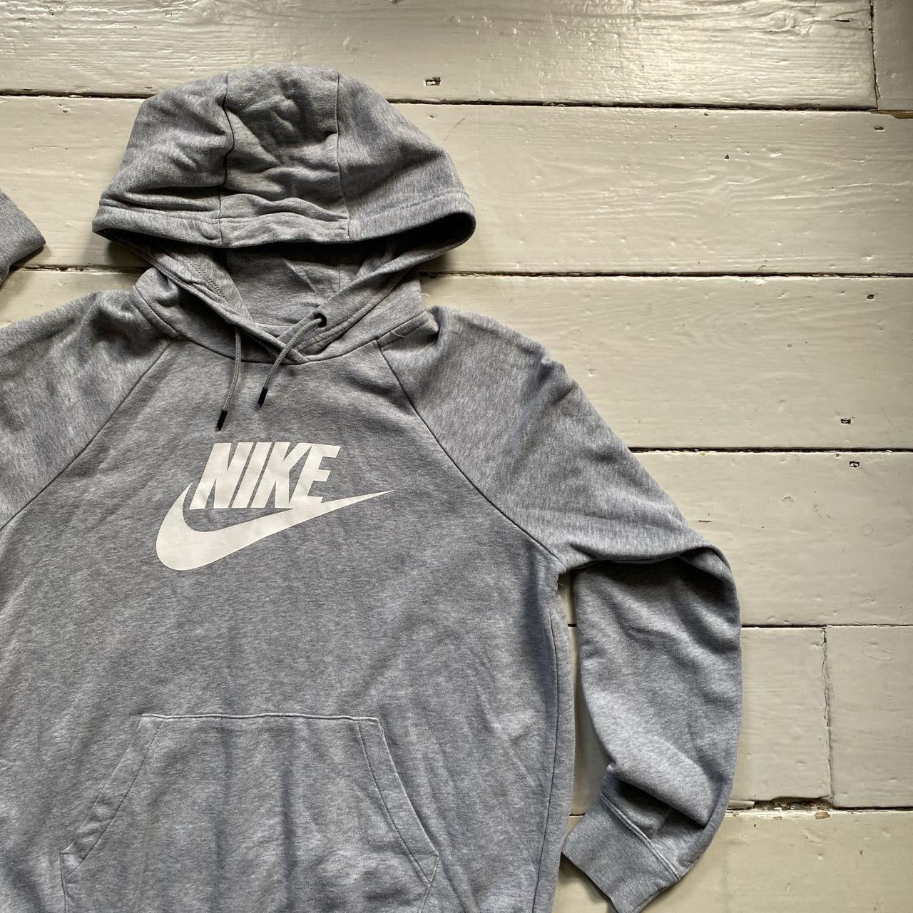 Nike Grey Swoosh Hoodie (Medium)