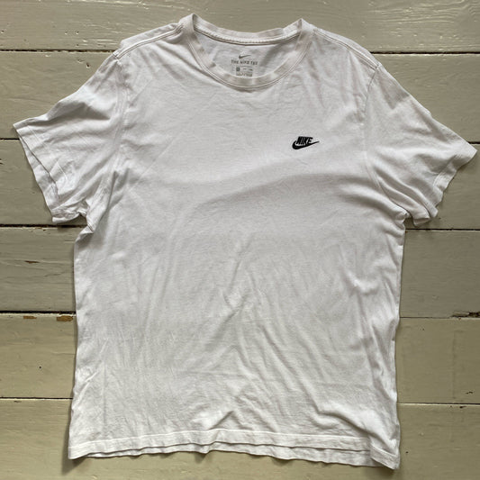 Nike Swoosh White T Shirt (XXL)