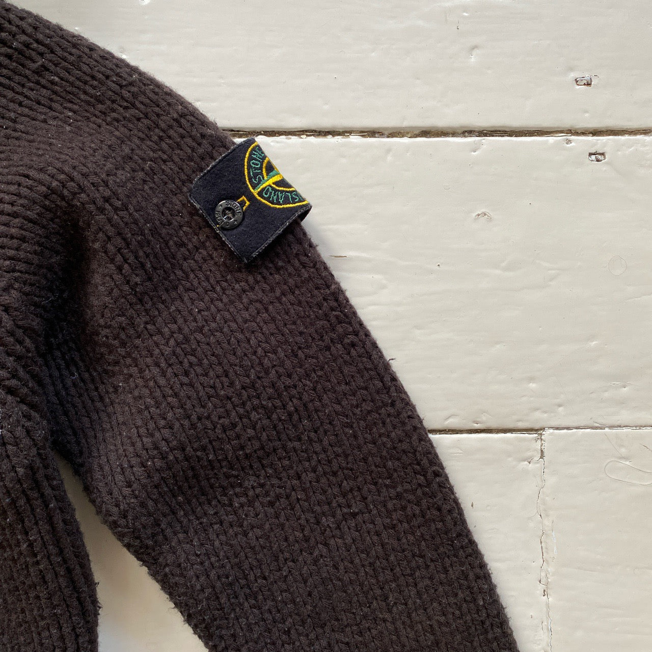 Stone Island Vintage Heavy Wool Hoodie (Small)