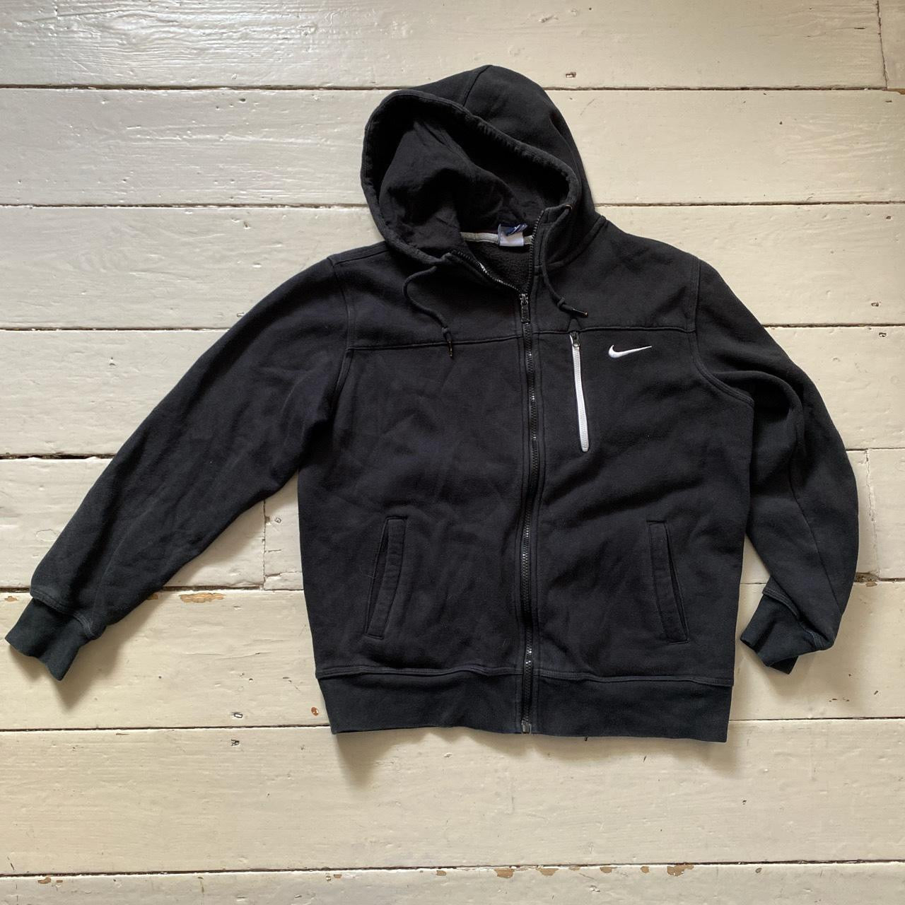 Nike Swoosh Black Hoodie (Medium)