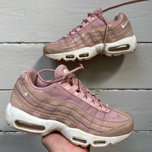 Nike Air Max 95 Pink and White (UK 6.5)