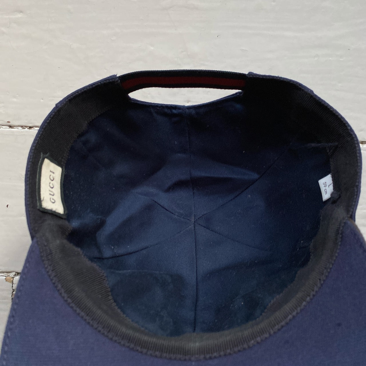 Gucci GG Supreme Navy Cap (Large)