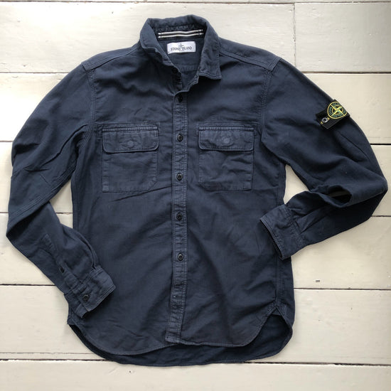 Stone Island Casual Navy Shirt (Medium)