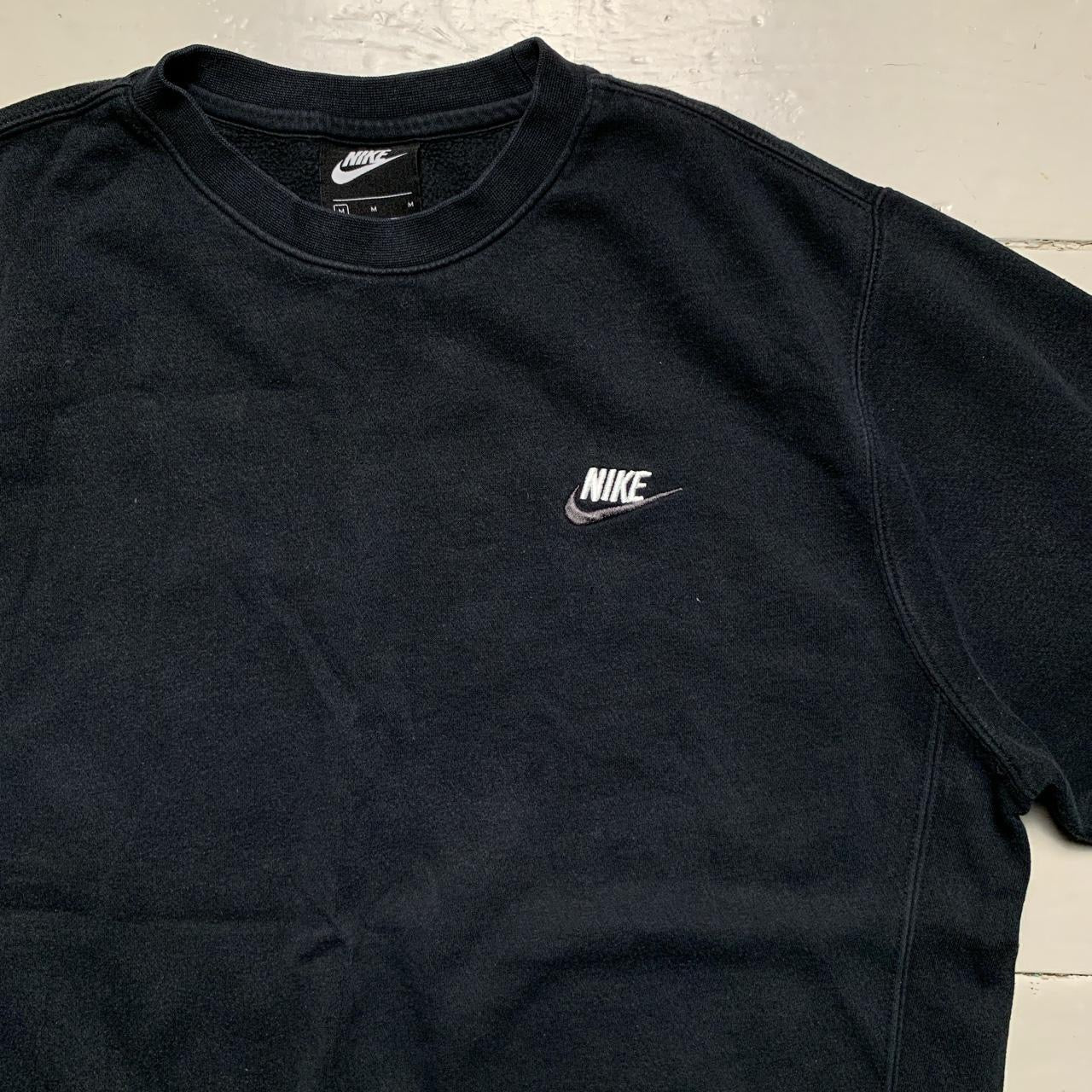 Nike Swoosh Black Jumper (Medium)