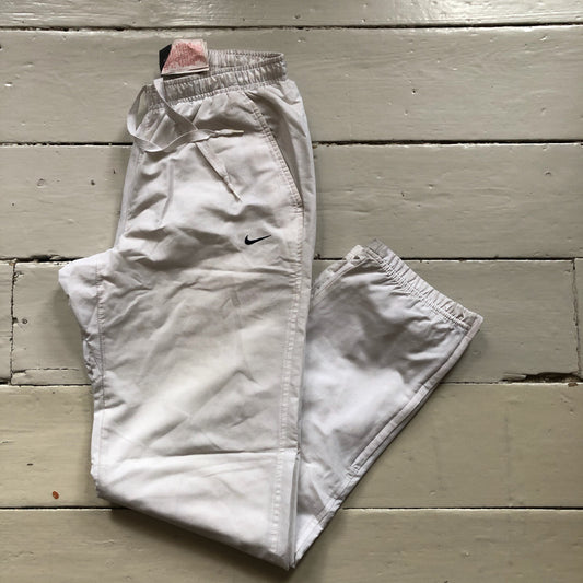 Nike Swoosh Vintage White Shell Bottoms (Small)