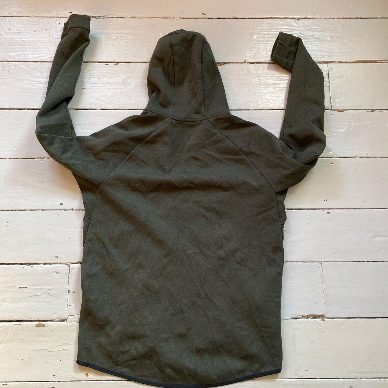 Nike Tech Fleece Khaki Green Hoodie (XL)