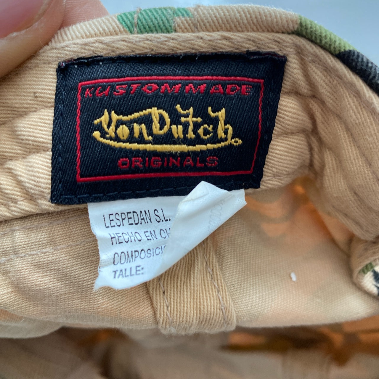 Von Dutch Camouflage Cap