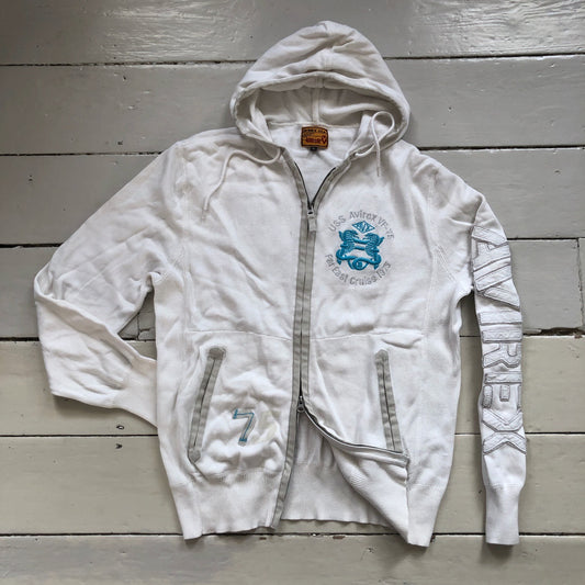 Avirex Vintage White Hoodie (XL)