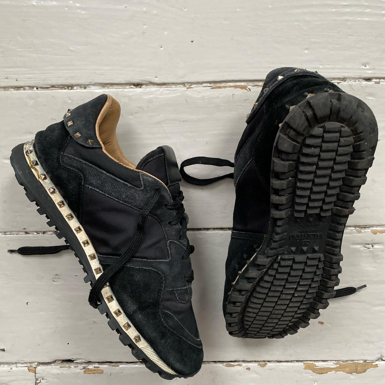 Valentino Rockrunner Black Trainers (UK 7)