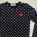 Comme Des Garcons Play Polka Dot Long Sleeve (Large)
