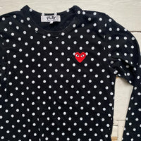 Comme Des Garcons Play Polka Dot Long Sleeve (Large)